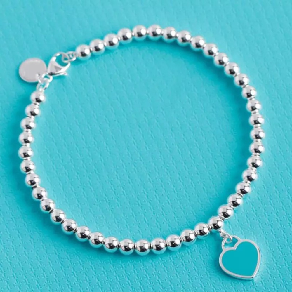 Please Return 925 Beaded Bracelet Real Silver New - Picture 10 of 16